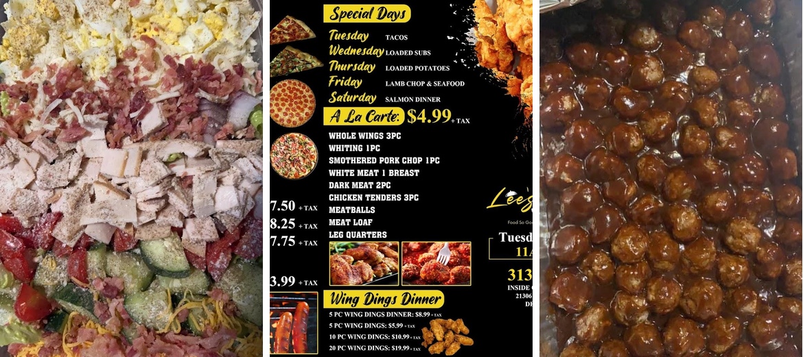 LEE'S EAT 'EM UP CAFE Menu